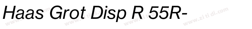 Haas Grot Disp R 55R字体转换 Haas Grot Disp R 55R字体转换